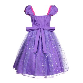 JerrisApparel Girl Princess Costume Dress for Birthday Party (2T, Purple with Accessories)
