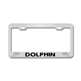 General Tag Dolphin Chrome United States License Plate Frame