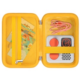 RAIALL Carrying Case Compatible with Yoto Mini (2024 Edition) Kids Bluetooth Audio Player, Stories Music Podcast Radio Player Holder, Travel Hard Bag fits Children’s Audiobook Cards and Cable, Yellow