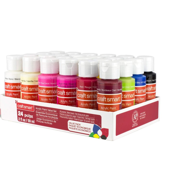Craft Smart Acrylic Paint 24PACK Value Set