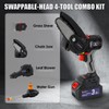 VISHIGH Cordless Power 4-Tool Combo Kit with 3Ah Lithium Battery