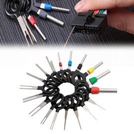 NEERIX 18-Piece Terminal Ejector Kit for Car Apin Tool Car Cable Plug Removal Tool Repair Remover Set with Protective Cover for Most Connectors Terminals Car Tools