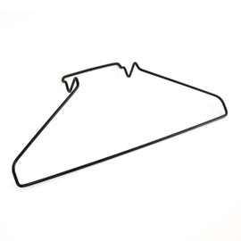 Front Facing Slatwall Hanger for Adult Size Clothing or Scarves and Belts (Quantity 2) (Black, 2)