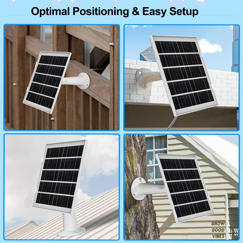 7W Solar Panel for Eufy Camera, Solar Panel Compatible with