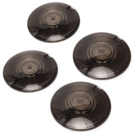 ZYTC 3 1/4" Motorcycle Turn Signal Lens Lenses Kit Smoke Lens For Harley Electra Glides Road King Pack of 4