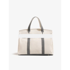 High End Eco Friendly Large Capacity Boat Navy Tote Fashion Waterproof Canvas Handbags Travel Luxury Women Work Canvas Tote Bagcolor: Light Grey