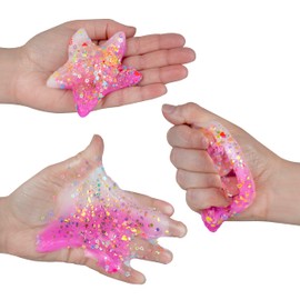 ORB Curiosities TABA-Licious Seashells - Starfish TABA Squishy Toy - Squish Squeeze This Soft Sticky Starfish Squishy, Great for Stress Relief - Fun Kawaii Fidget and Sensory Toys for Kids and Adults