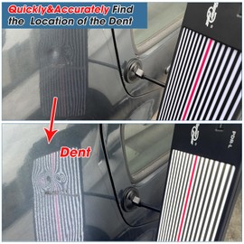 Biupky Dent Reflection Line Board, Led Dent Reflector Board Dent Remover Tool for Car, Dent Repair Board, Paintless Dent Repair Removal Tool PDR Light Dent Checking Reflector Line Board