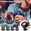 Giantree 4 Pcs Jewelers Loupe 5X/10X/15X/20X Monocular Magnifier, Portable Handheld