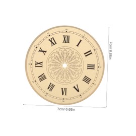 Mipcase 2pcs Aluminum DIY Clock Dial Replacement Stylish Roman Numeral Design Round Clock Part Durable Easy to Install Elegantly