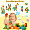LovesTown Magnetic Building Blocks for Toddlers,Magnetic Cubes for Kids,STEM Montessori