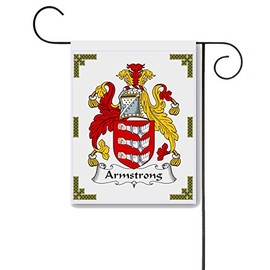 Armstrong Coat of Arms/Armstrong Family Crest 11 X 15 Garden Flag – Made in the U.S.A.