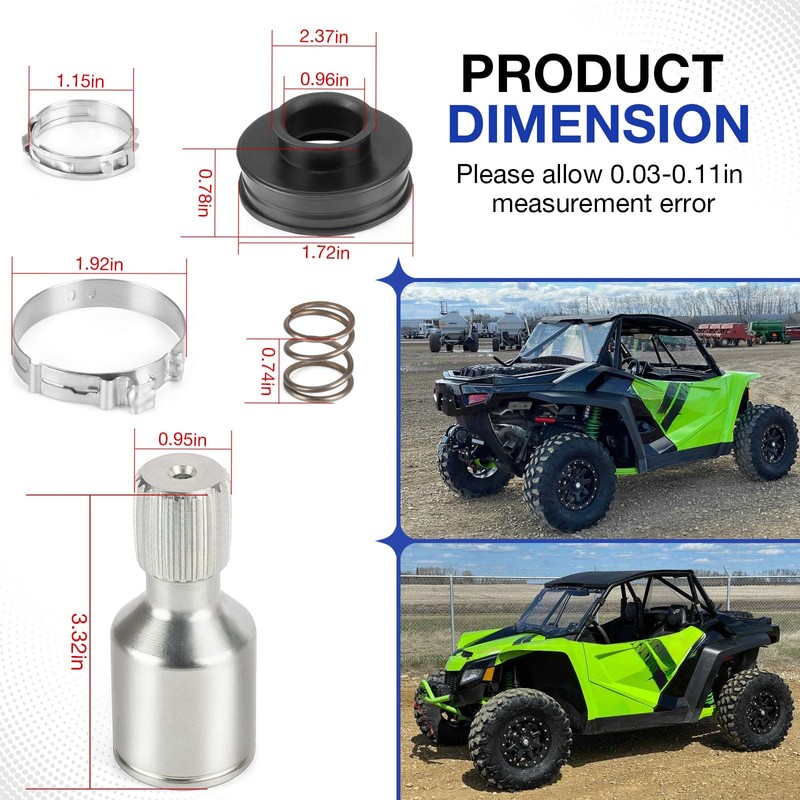 Rear Drive Shaft Coupler & Boot for Arctic Cat Wildcat