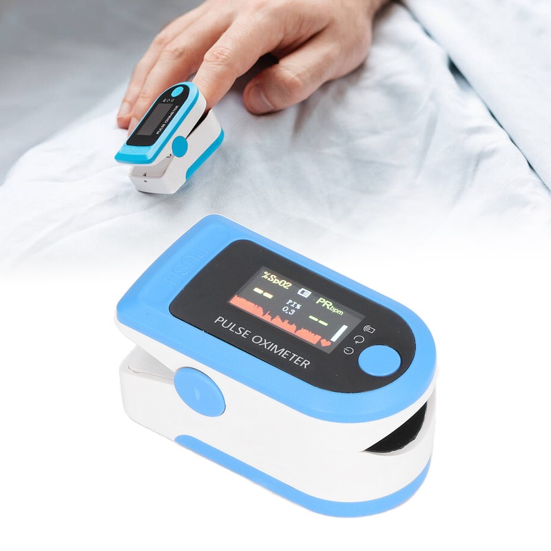 Fingertip Pulse Oximeter Digital Blood Oxygen Saturation Monitor with LED