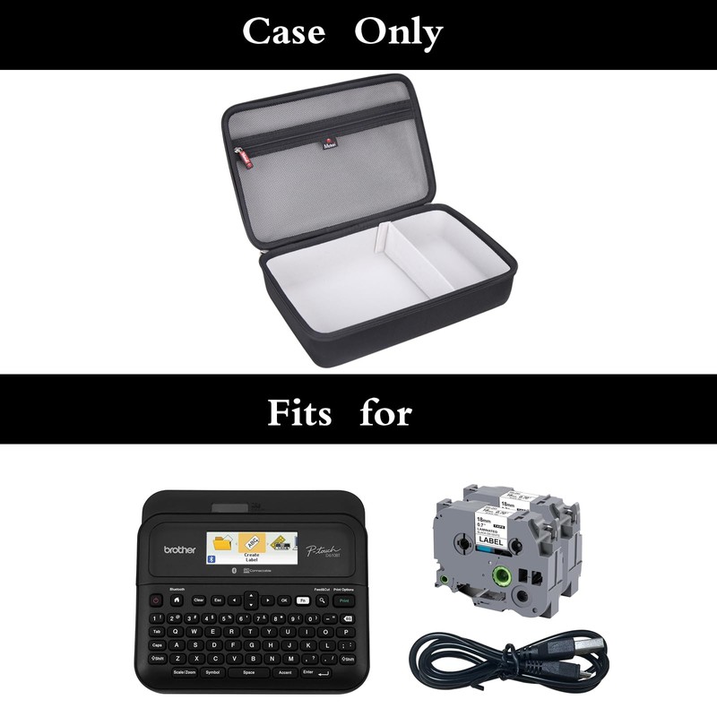 Mchoi Hard Portable Case for Brother P-Touch Label Maker PTD600