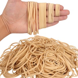 HAIDIBAO Rubber Bands Assorted Sizes Beige Elastic Bands for Office supplies 0.5lbs size10,size#16,size 33,Size(4-4/5" x 1/8") rubber band