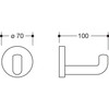 vasalat HEWI Wall Hooks Depth 100 mm Set of 3