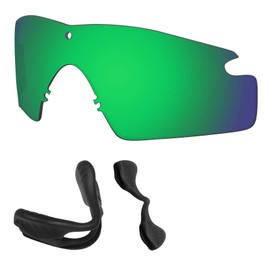 Predrox Green Mirror Si M Frame 3.0 Lenses & Nose Pieces Replacement for Oakley Sunglass OO9146 Polarized