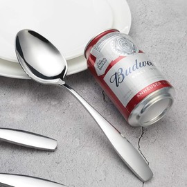 Gitany 6 Pieces Table Serving Spoons Set, Stainless Steel Large Spoons for Parties