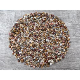 Wholesale Natural Semi Tumbled Crazy Lace Agate Gemstone Chips, Crushed Mini Crystals, Undrilled Crystal Chips (Crazy Lace Agate, 0.5 Pound)