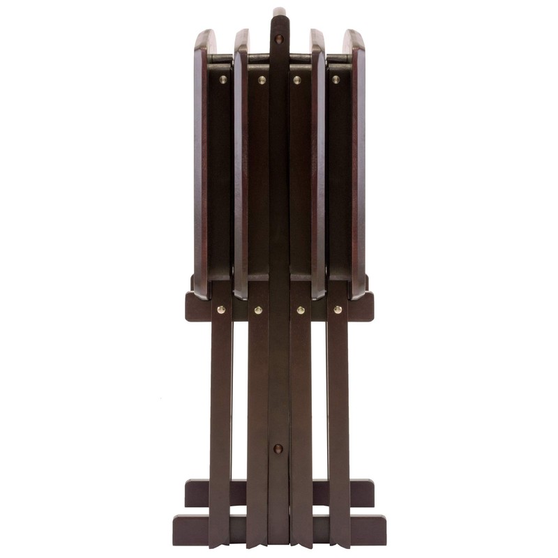 Winsome Dylan Snack Table Set with Stand, for Living Room,