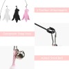 Unbranded 3pcs Cat Teaser Toy Set Suction Cup Feather Teaser