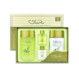 3W Clinic Olive For Men Fresh Men's Cosmetics 2-piece Set - D 2ea