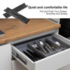 Biugaaufai 8 Pairs 8 Inch Black Full Extension Drawer Slides,