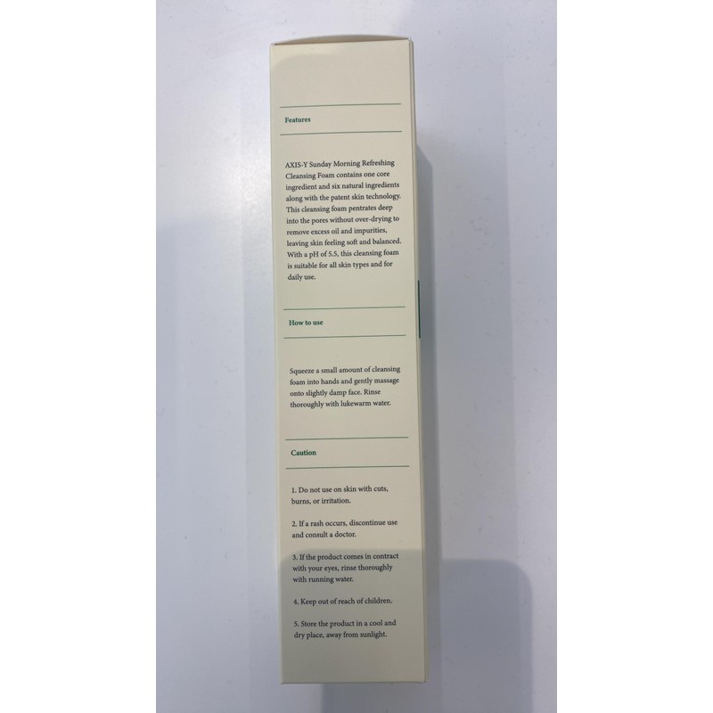 AXIS-Y Sunday Morning Refreshing Cleansing Foam