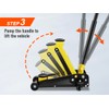 Low Profile Floor Jack 3/2.5 Ton Heavy Steel Single Piston