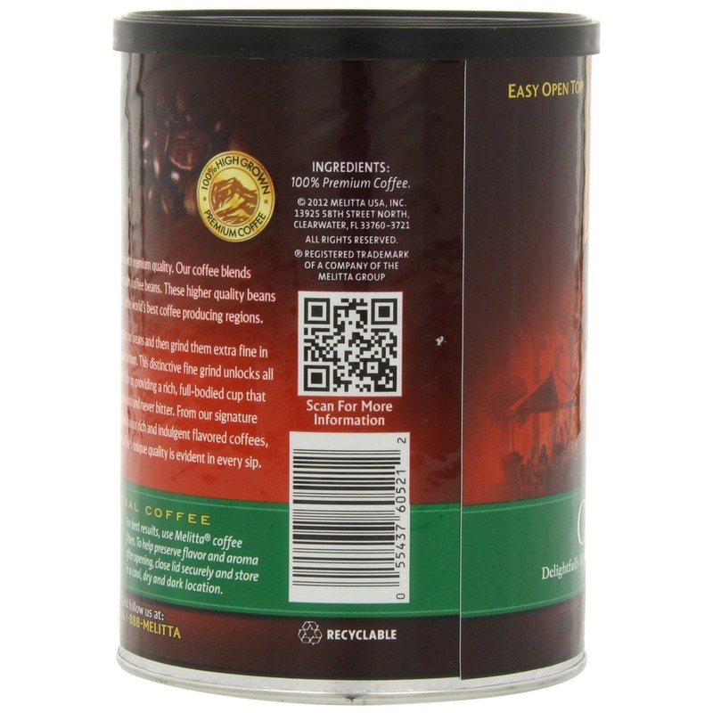 Melitta Classic Decaf Medium Roast Coffee, 10.5 ounce