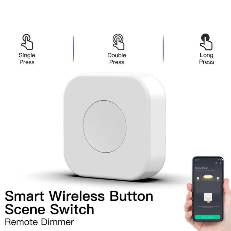 Tuya Zigbee Button Smart Scene Switch Intelligent Linkage Wireless Switch