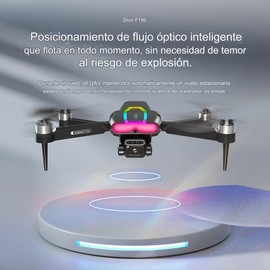 NACOOL Drone Profesional, Mini Drone, con Una Cámara HD 4K, Tiras de LUZ Rgb, Giro de 360°, Plegable, Adecuado para Principiantes en Drones y Entusiastas de la Fotografía