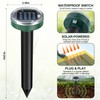 8 Pack Snake Repellent, Mole Repellent Solar Powered Ultrasonic, Gopher
