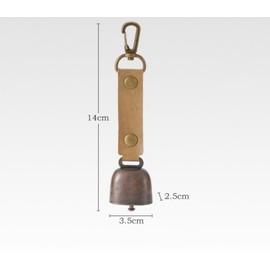 Loud Bear Bell, Loud Golden Bear Bells and Emergency Whistle Solid Brass for Survival Cycling Fishing Climbing (2 Sets)