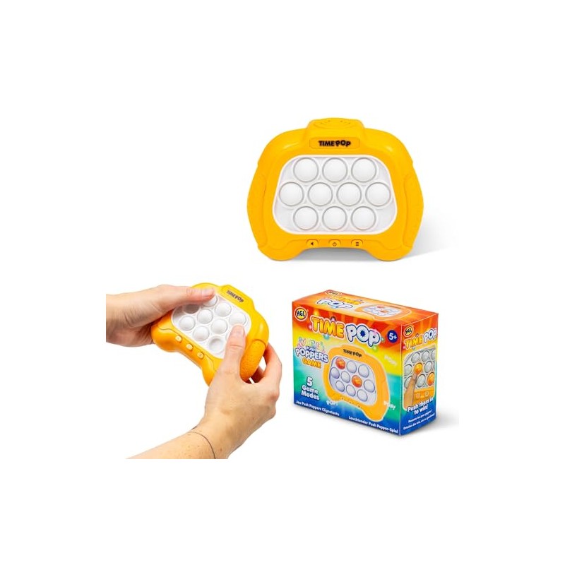HGL TIME POP LIGHT UP PUSH POPPER GAME - ORANGE