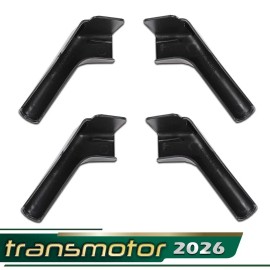 goneparts RV Rain Gutter Spout Long Version Left And Right 4PCS Black/Gray/Whi - Black
