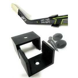 Sin Bin Shop Hockey Stick Wall Mount Display Brackets – CNC Aluminum Holder with Soft Pad Protection & Mounting Hardware | Horizontal, Vertical & Diagonal Display for Autographed or Game-Used Sticks