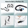 Mini Walkie Talkies Rechargeable for Adult with Earpieces, 3 Pack