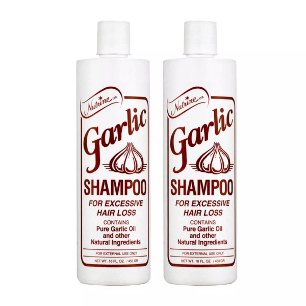 Nutrine Garlic Shampoo For Excessive Hair Loss 16oz - 2