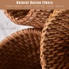 Small Rattan Basket Organizer with Lid for Bread, Woven Food