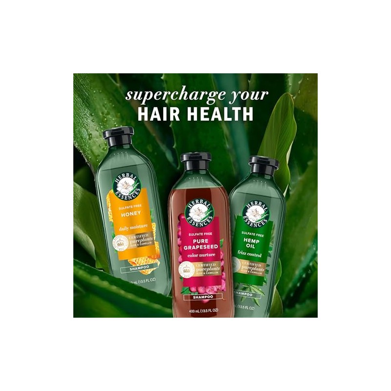 Herbal Essences Champú De Semilla De Uva Sin Sulfatos, 13,5