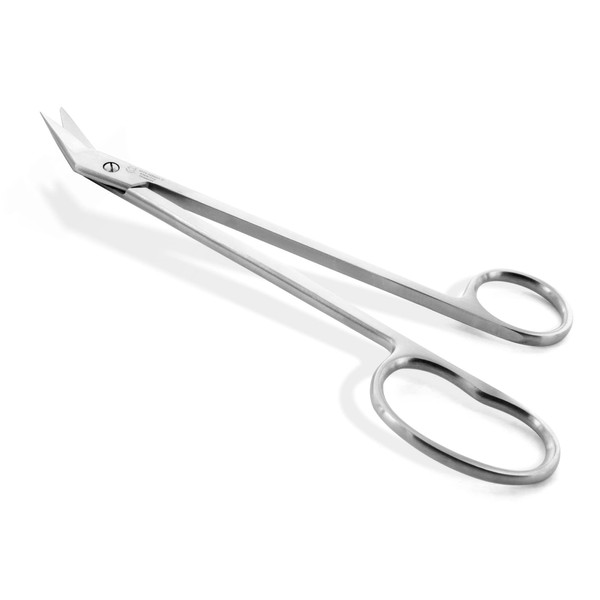 OTTO HERDER Nail Scissors Toenails Extra Long Nail Scissors Approx. 19 cm for Seniors Stainless Steel Toenail Scissors Nail Cutter with One-sided Micro Teeth