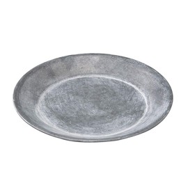 SPICE OF LIFE BAGT1643 Tin Round Tray, Antique Style, Matte Silver, Medium Size, Diameter 5.9 inches (15 cm)