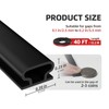 JSIWOTH Weather Stripping, Black D-Shaped Rubber Seal Strip for Doors/Windows,