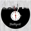 bigcopy e.K. Stuttgart Wall Clock with Dial, Record Clock with