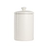 10 Strawberry Street CAN WHT Kitchen Canister Set, 3 Piece,