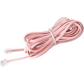 Telephone Cords for Landline Phones - Phone Cords for Landline Phones to Wall Jack - Superb Sound Quality + Sturdy Materials - Ladies Pink - Phone Cord for Any Device w/a Phone Jack (25ft Phone Cord)