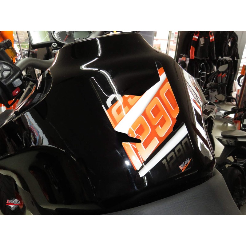 BIKE-label Tank Pad Orange Stripes Tank Protection Compatible with KTM