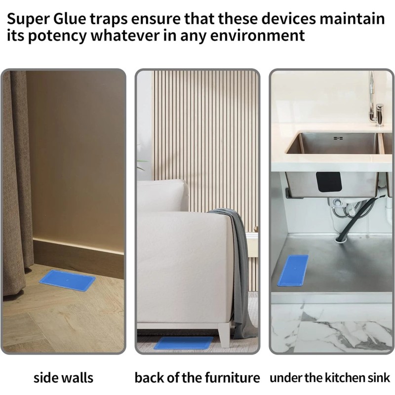 LULUCATCH Super Glue Traps 6 Pack for Mice & Snakes,